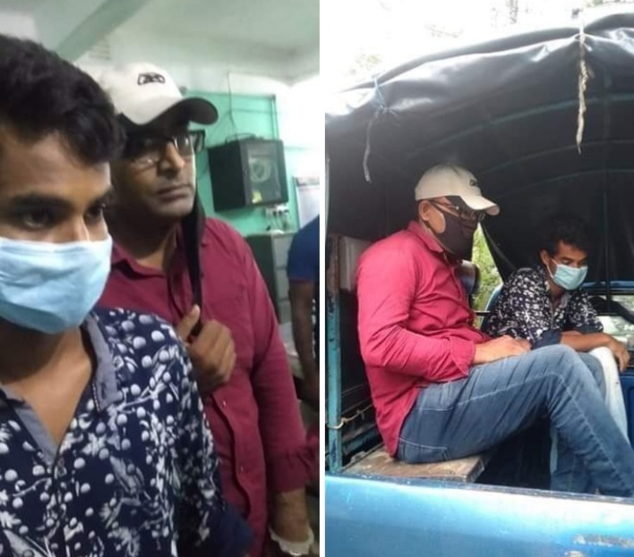 বরগুনায় সাংবাদিক পরিচয়ে চাঁদাবাজীকালে গ্রেফতার বামনার সাংবাদিক।