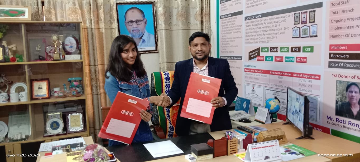 সংগ্রাম’র প্রতীকী নির্বাহী পরিচালকের দায়িত্ব পালন করলেন মারজানা চৌধূরী মুনিয়া